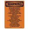 Signmission OSHA Warning Sign, 24" Height, Rigid Plastic, End Of Week Shutdown (Flammable, Portrait OS-WS-P-1824-V-13160